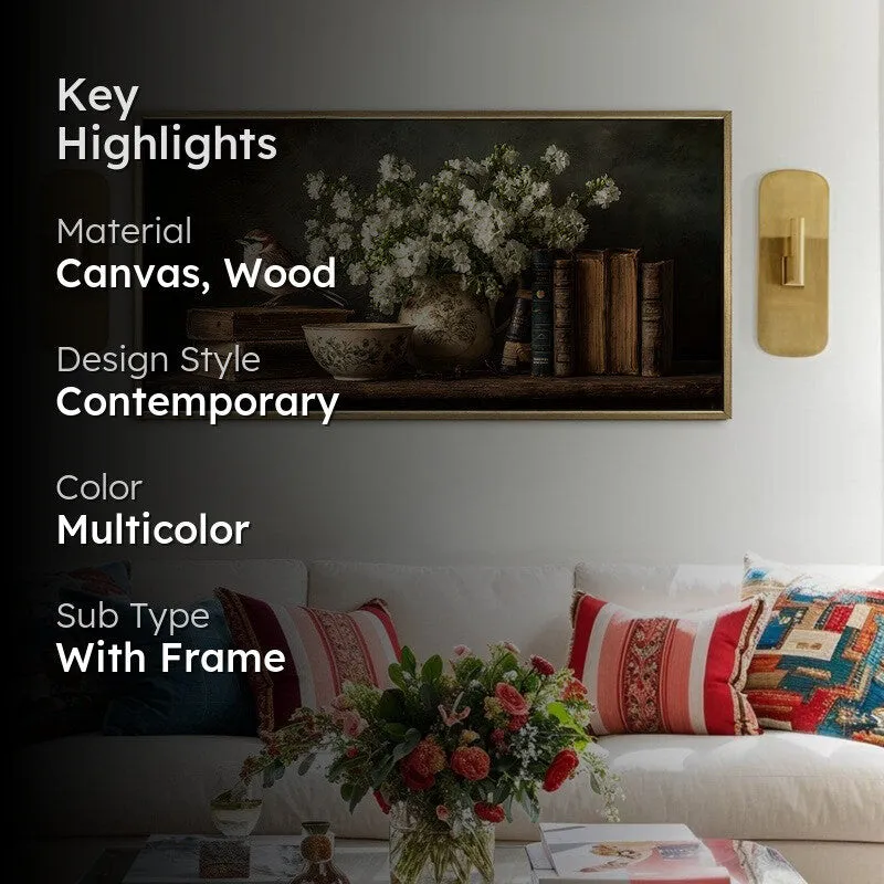 Subdued Canvas Wall Painting With Frame media 2