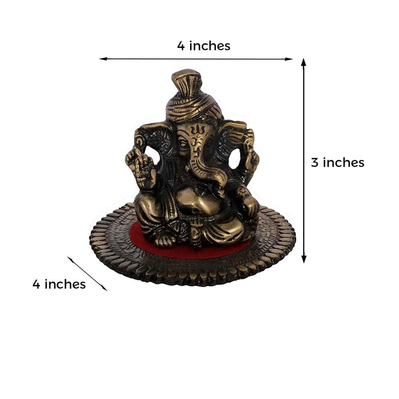 Metal Lord Ganesha Idol media 6