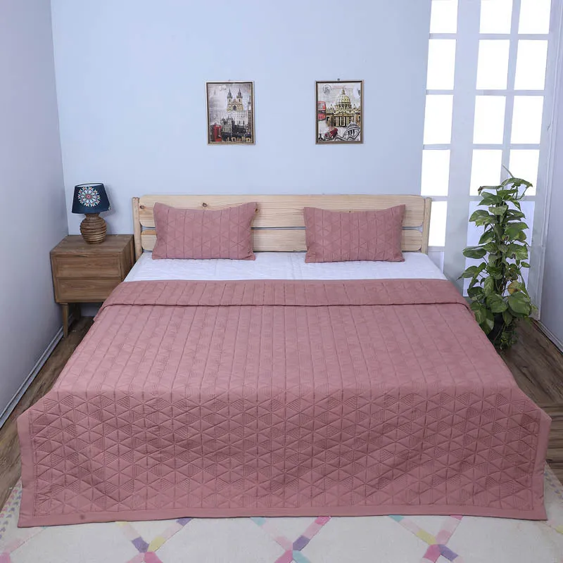 Starsia Microfiber Bedcover - Peach media 1