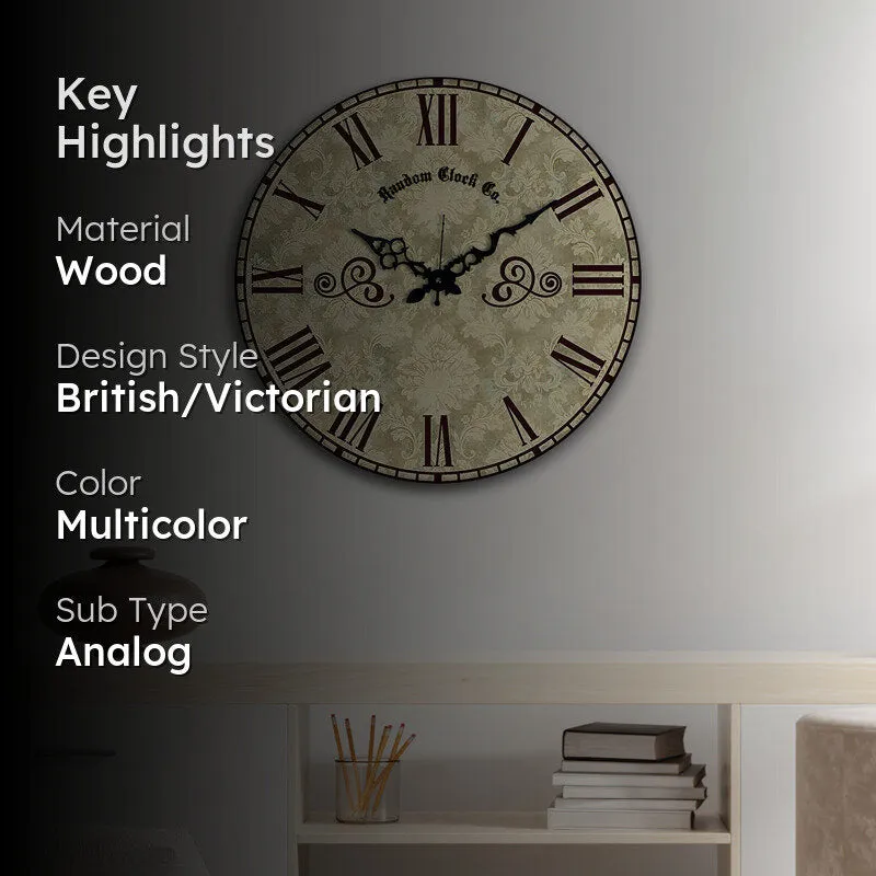 Elden Wood Analog Wall Clock media 2