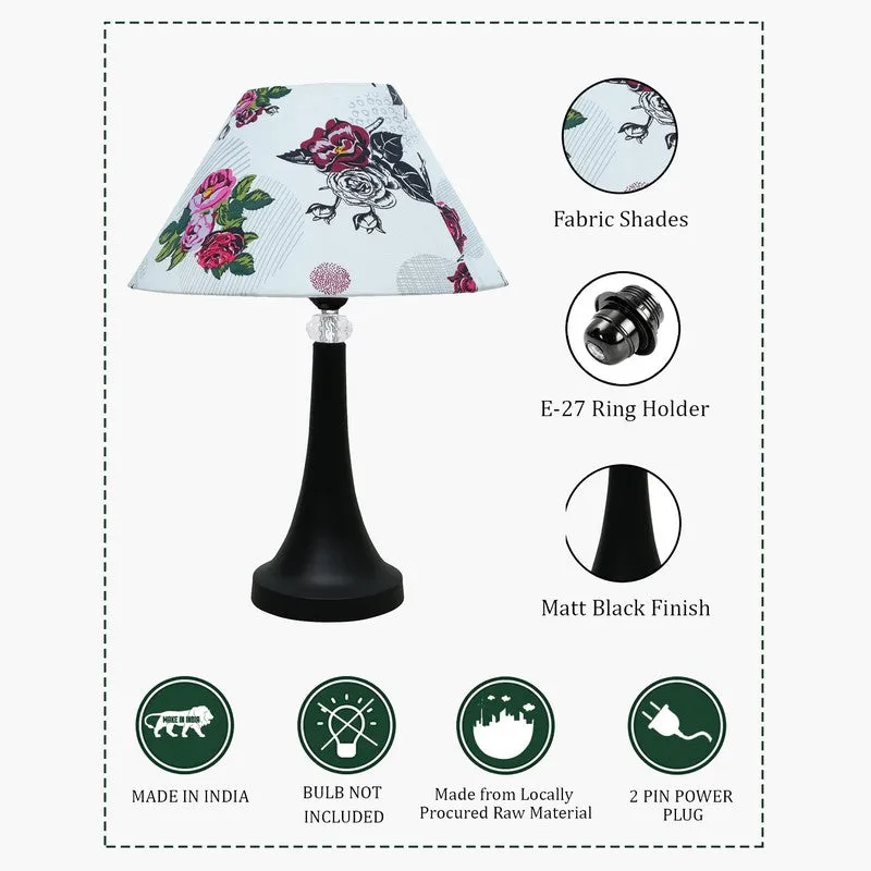 Gracie Bell Black Fabric Table Lamp - Multicolor media 5