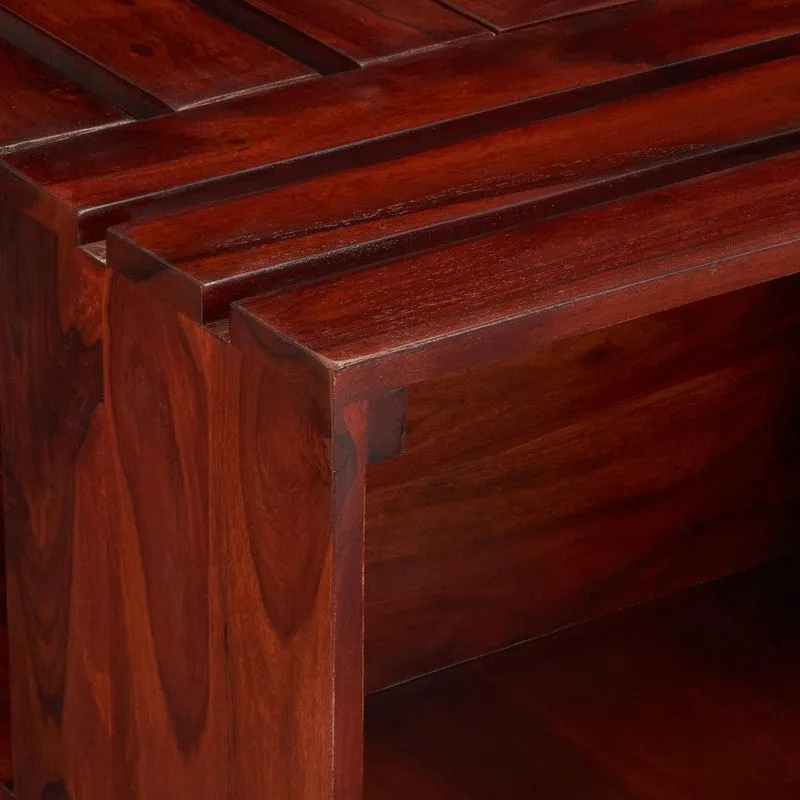 Xervon Sheesham Wooden Center Table - Brown media 6