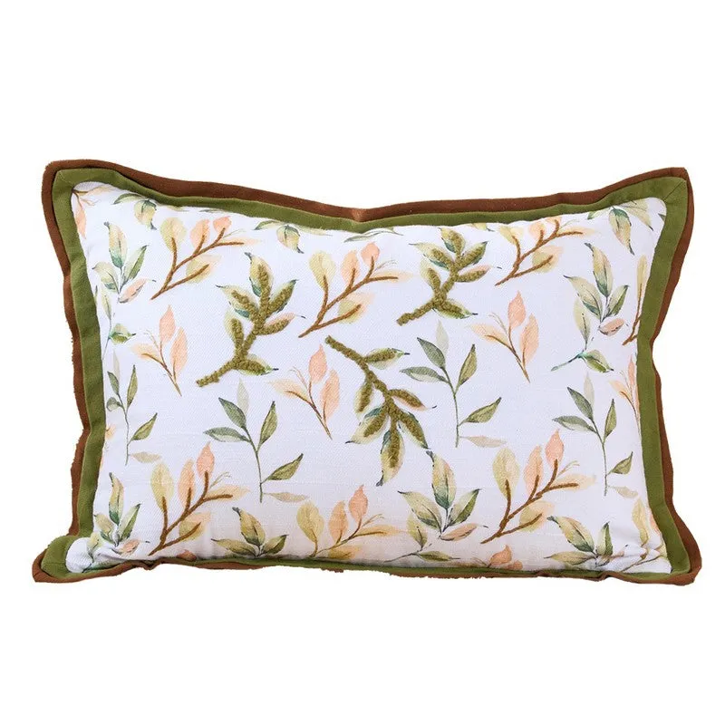 Leafy Shades Cotton Cushion media 3