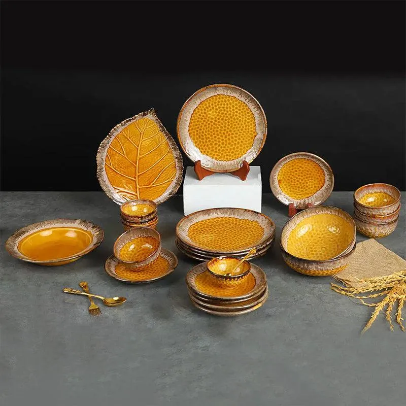 Bubbly Bliss Handmade Dinner Set - 28 Piece Set media 4