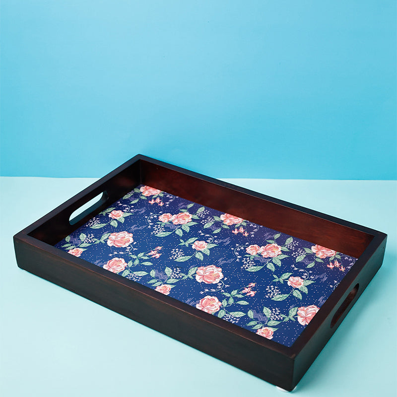 Wildrose Whimsy Wood Serving Tray media 3