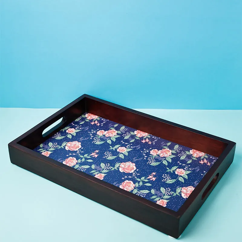Wildrose Whimsy Wood Serving Tray media 3