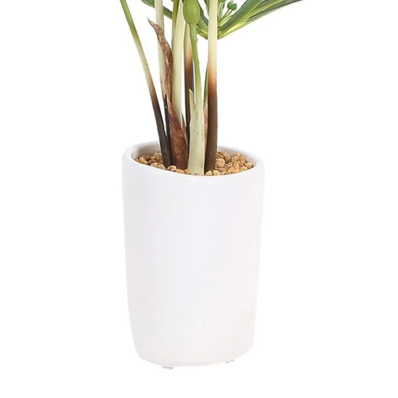 Faux Cyperus Bonsai In Ceramic Pot - 38 cms media 4