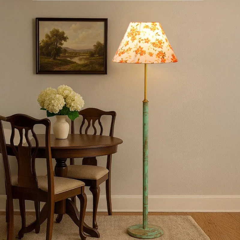 Terra Beam Wooden Floor Lamp - Orange media 3