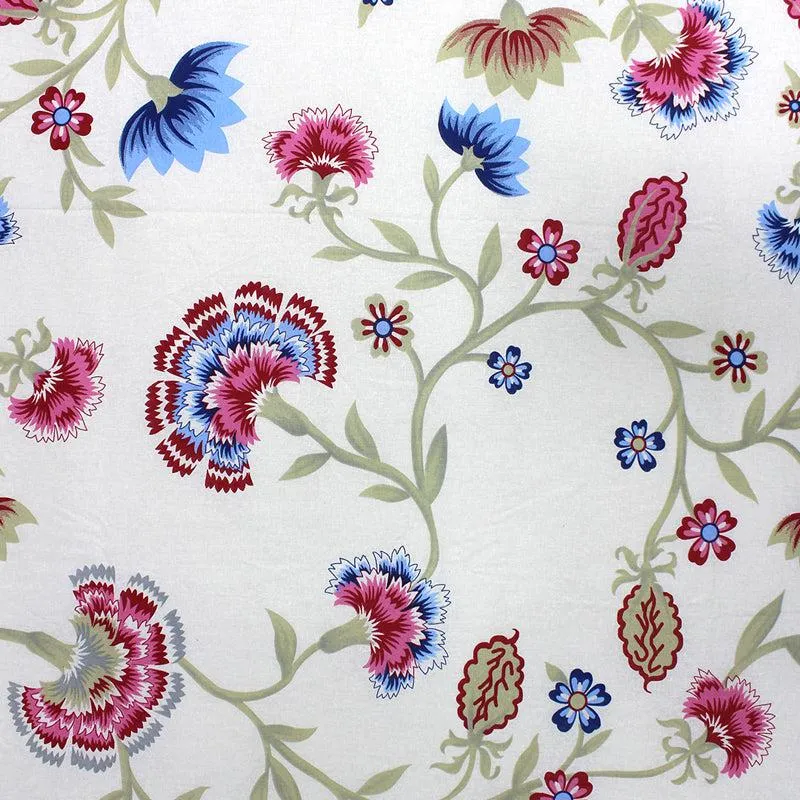 Siya Floral Cotton Bedsheet (Blue,Yellow) - 110 TC media 5