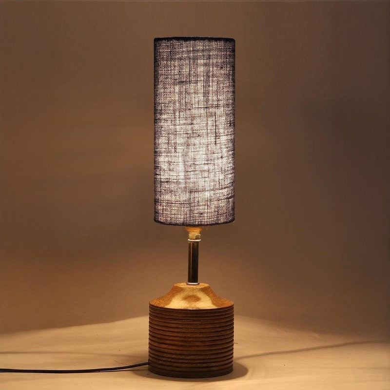 Woody Fabric Table Lamp - Blue,Brown media 7