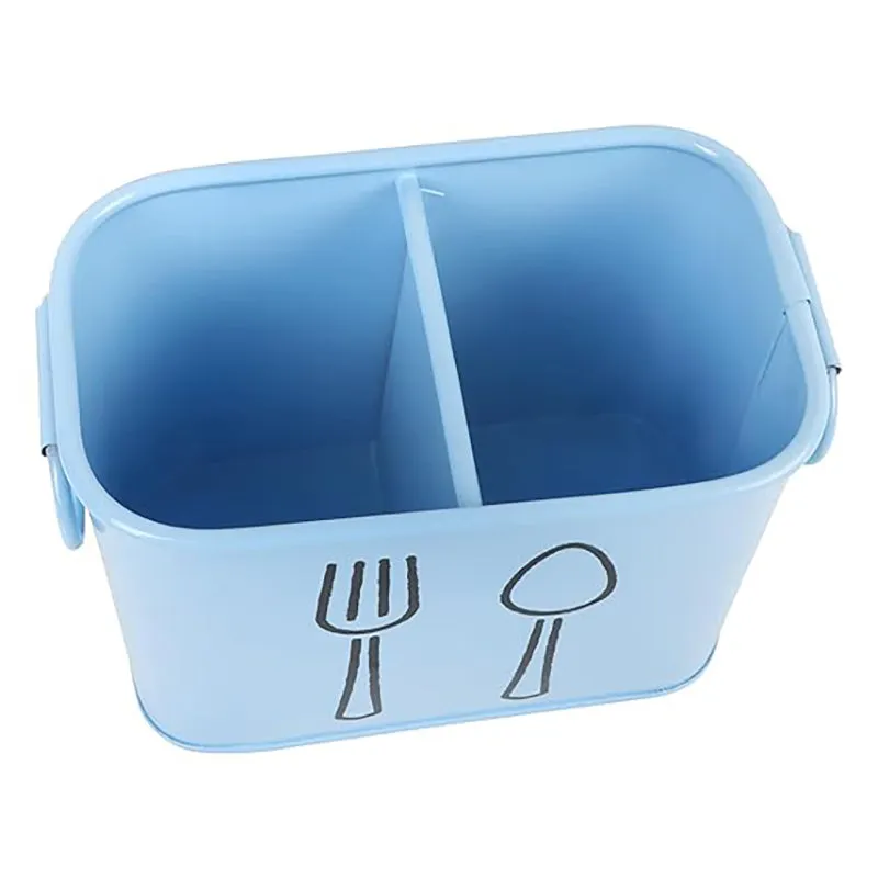 Fork & Order Metal Cutlery Holder - Blue media 5