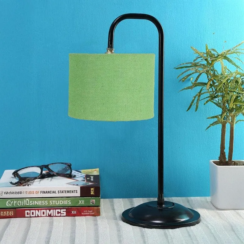 Flynn Arch Fabric Table Lamp - Green,Black media 3