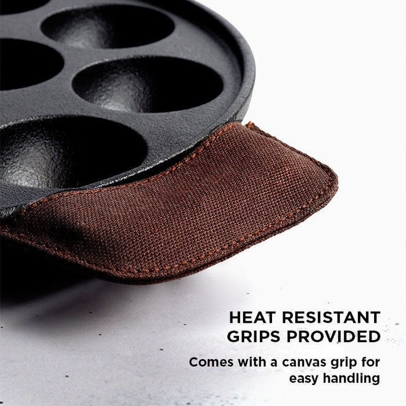 Meyer Round Cast Iron Paniyaram Pan media 9