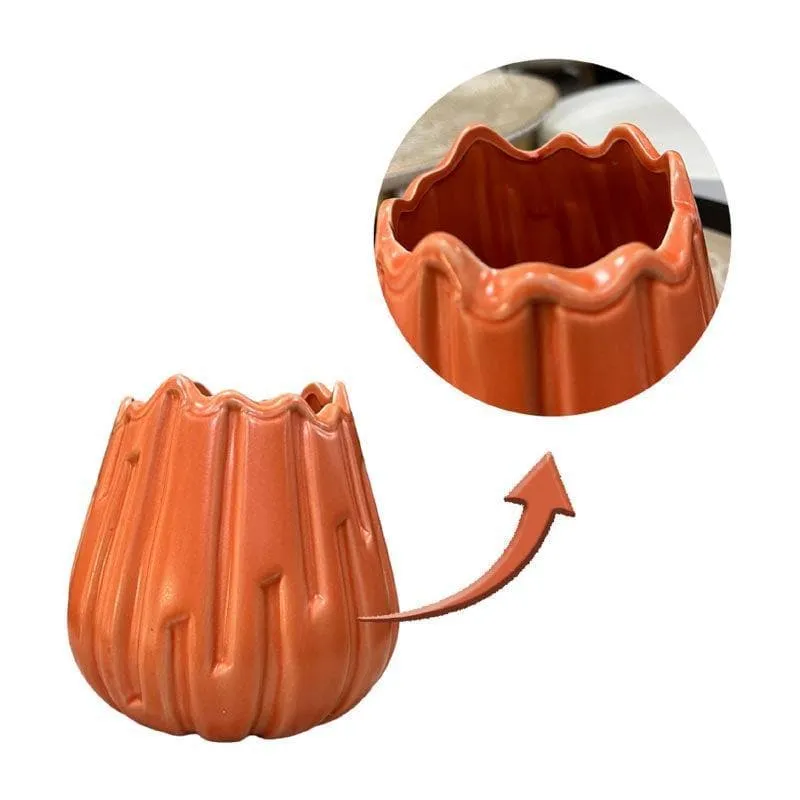 Quirky Pottery Vase - Orange media 4