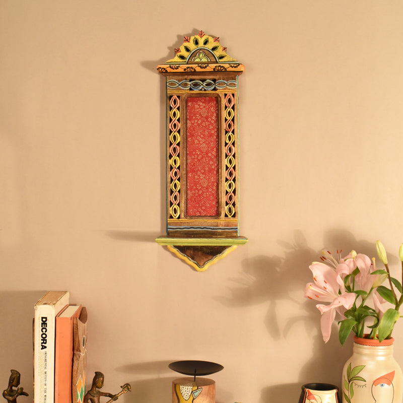 Jharokha Vintage Handcrafted Wooden Wall Accent