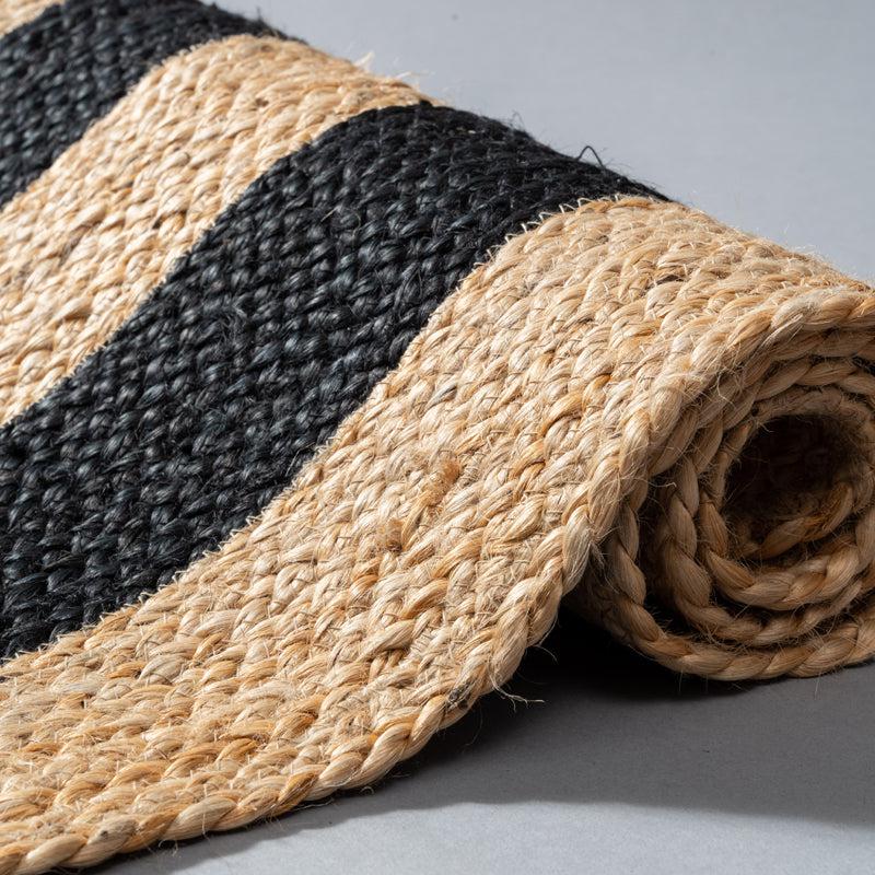 Tulum Braided Rectangle Cotton Runner Rug media 4