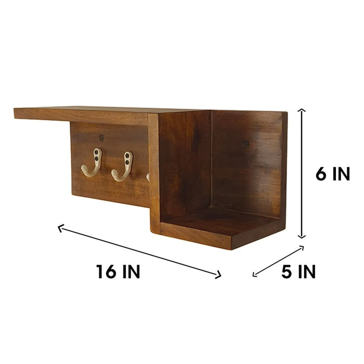 Feature graphic showing the organiser's space-saving and multi-purpose storage design.