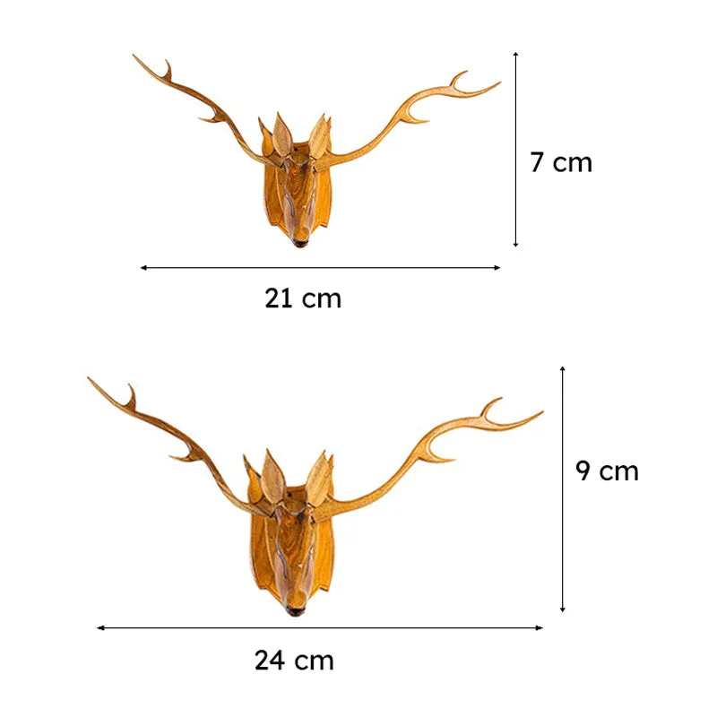 Antler Hue Wooden Wall Accent media 8