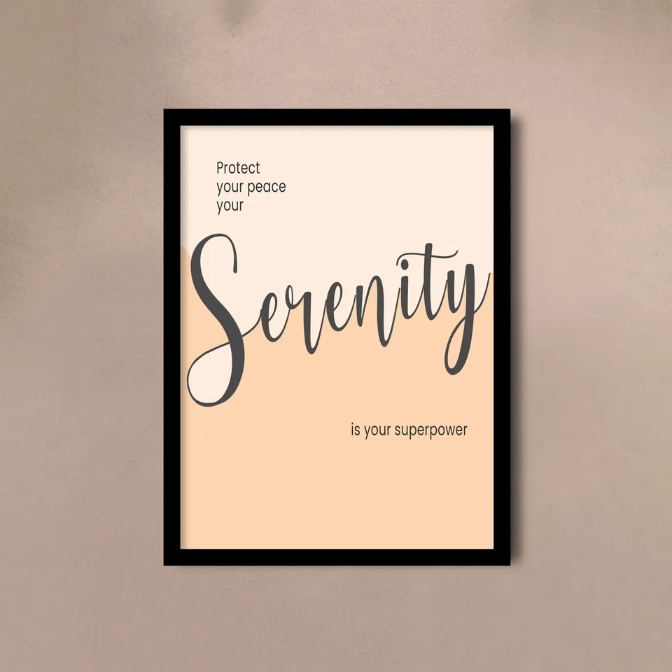 Positive Quote Wall Painting With Frame - Set Of Three media 10