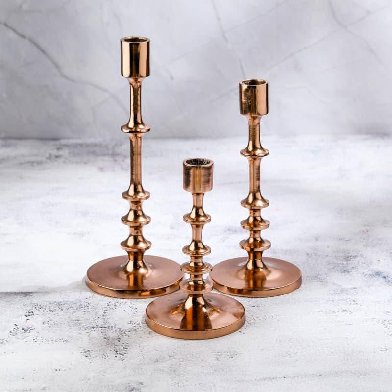 Rose Gold Radiance - Set of 3 Candle Stands image 4