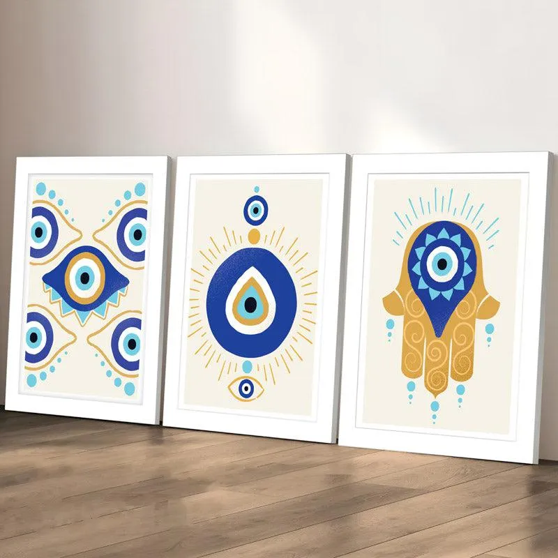 Evil Eye Hamsa Wall Art - Set Of Three media 3