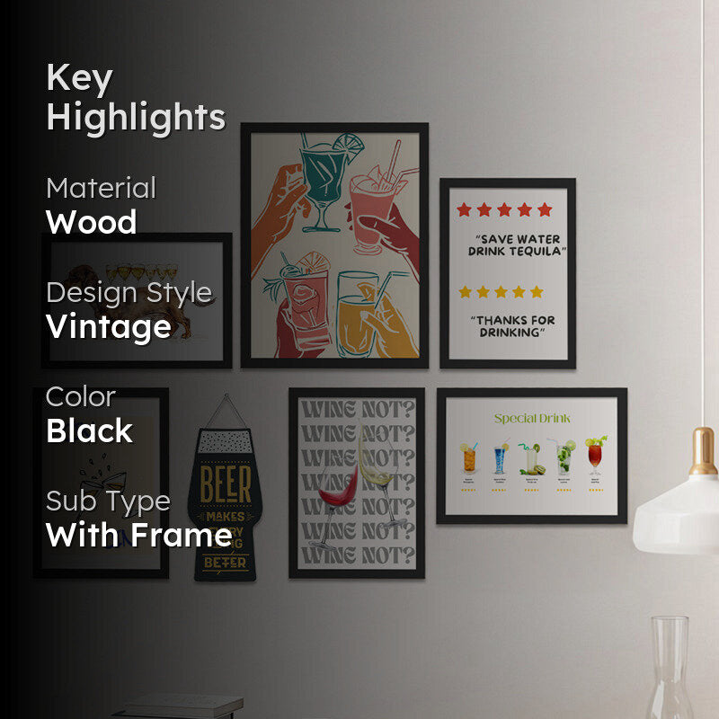 Spirited Words Wall Art - Set Of Seven media 2