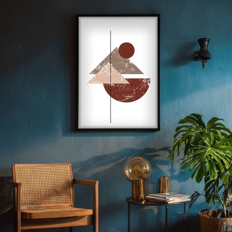Earthy Axis Canvas Wall Painting With Black Frame media 8