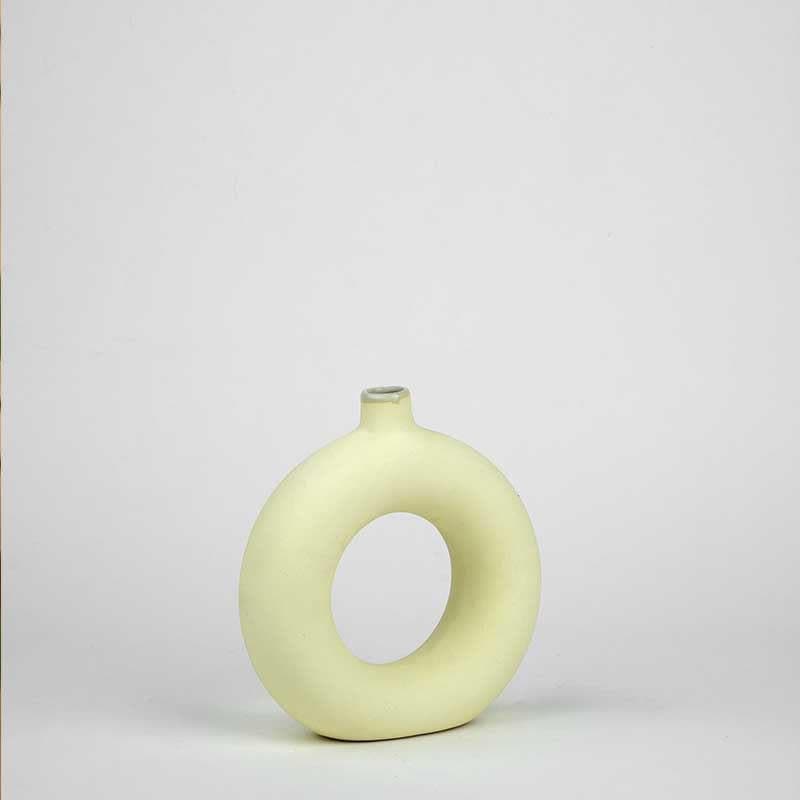 Boho Donut Vase - Yellow media 4