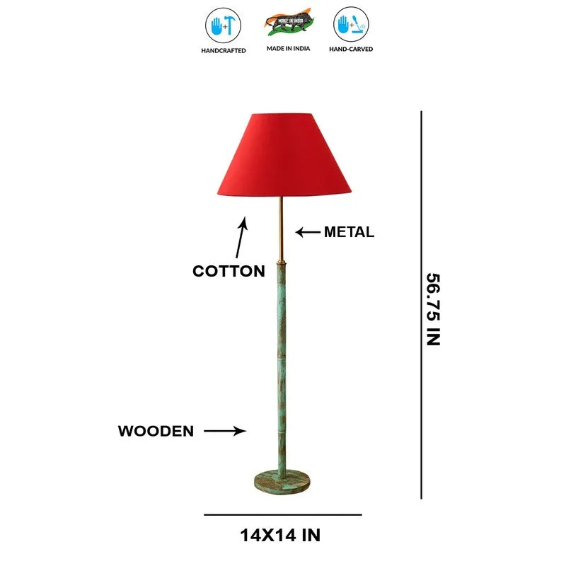 Canyon Glow Wooden Floor Lamp - Red media 7
