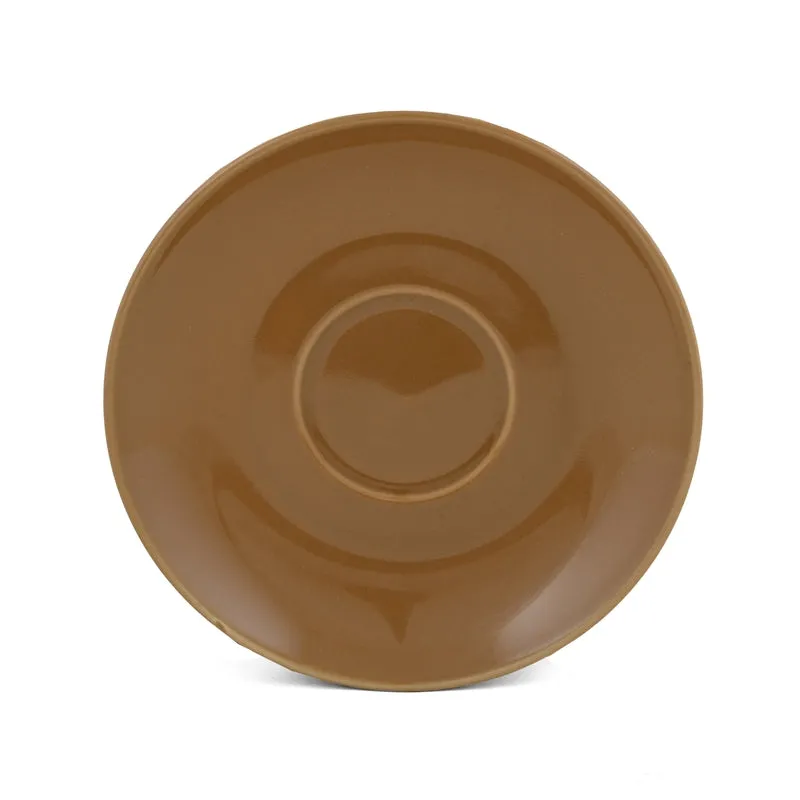 BrewBliss Porcelain Cup & Saucer (Off White/220 mL Each) - Set of Six - 7
