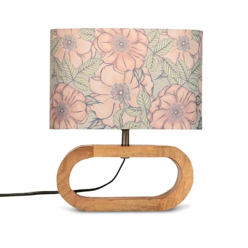 Flora Spread Mirza Fabric Table Lamp - Multicolor media 4