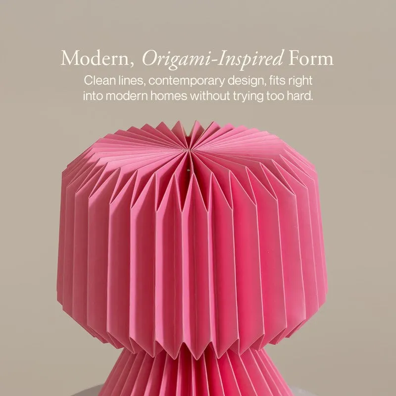Fig Living Ori Mini Paper Table Lamp - Pink media 9