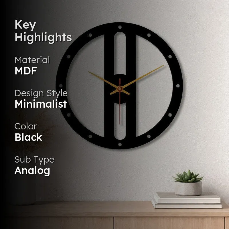 Pure Wood Round Wall Clock media 2