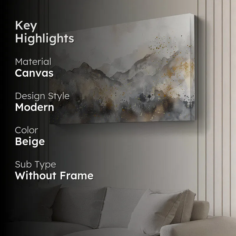 Muted Hillscapes Canvas Wall Painting media 2