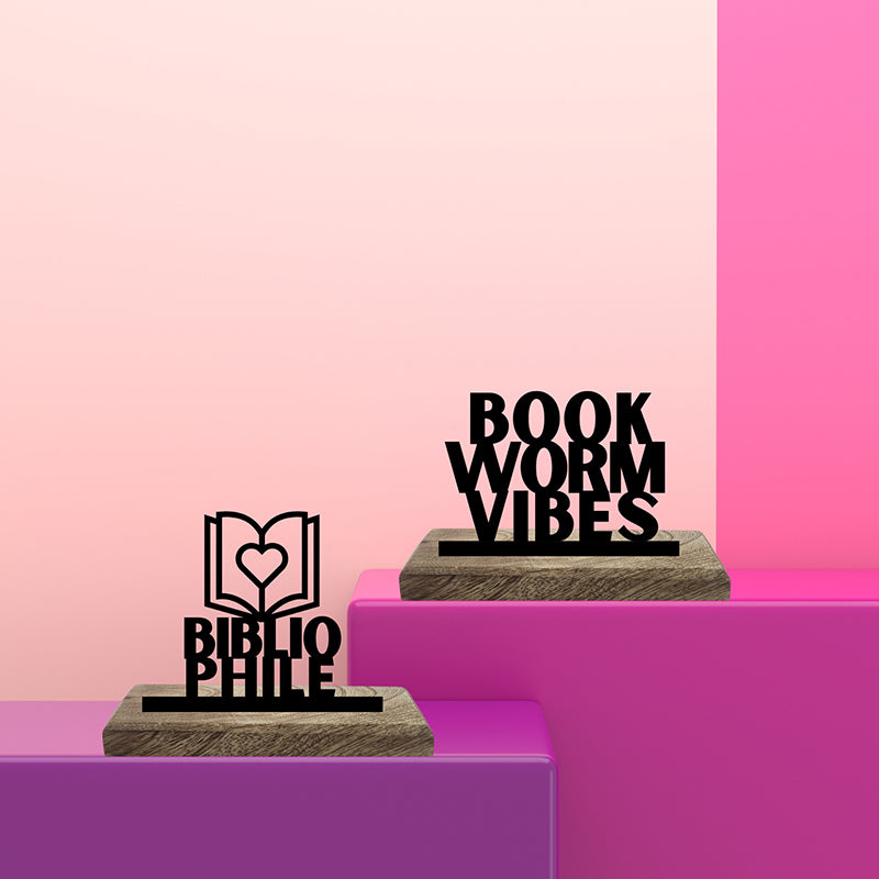 Bibliophile Showpiece - Set Of Two