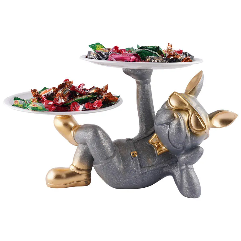 Chester Chic Painted Polyresin Show Piece - Grey media 3