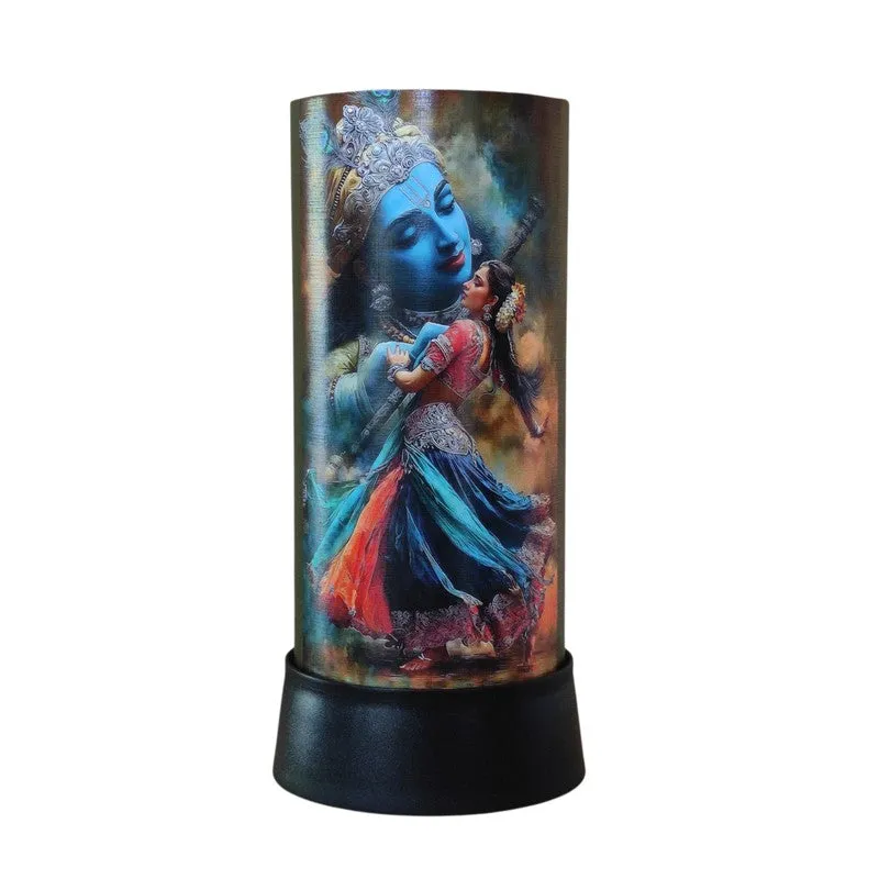 Krishna Leela Divine Handmade Table Lamp media 4