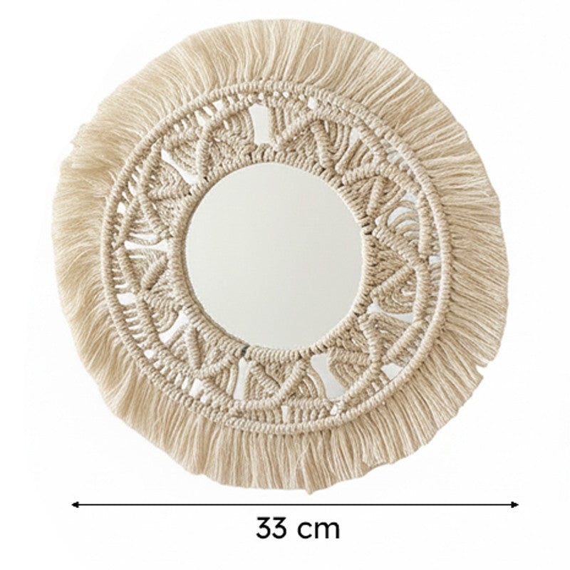 Artisan Gaze Macrame Boho Mirror - Set Of Two image 5