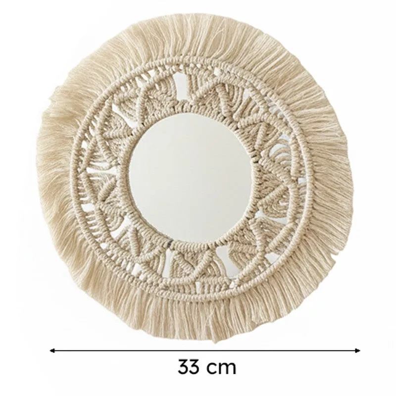 Artisan Gaze Macrame Boho Mirror - Set Of Two media 5