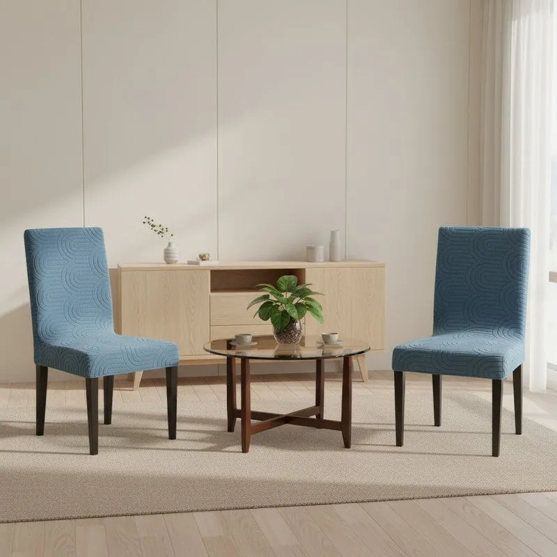 Nexo Fit Chair Cover (Blue) - Set Of Two media 1