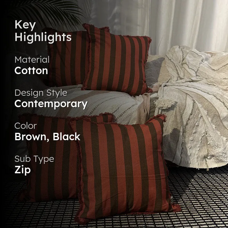 Stripe V Cushion Cover - Set Of Four media 2