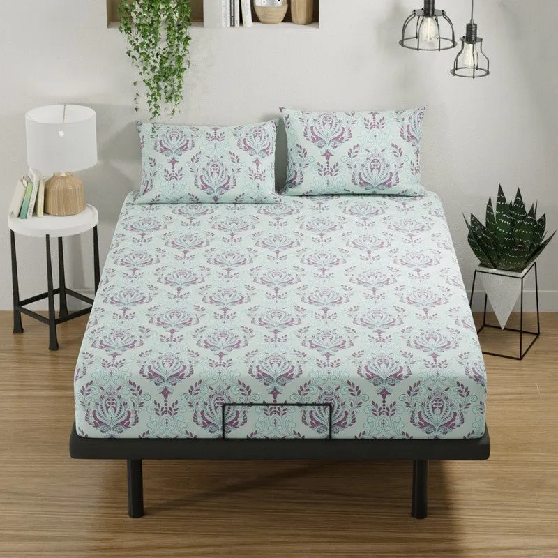 Aelric Cotton Bedsheet (Pink) - 144 TC media 3