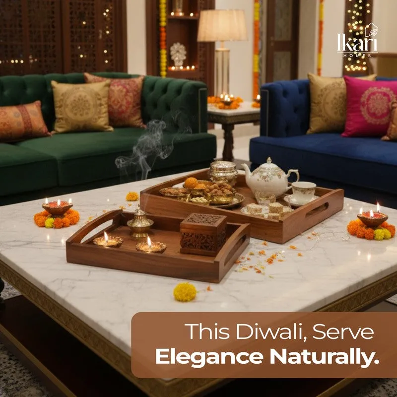 Festive Hosting Acacia Wood Serving Tray media 10