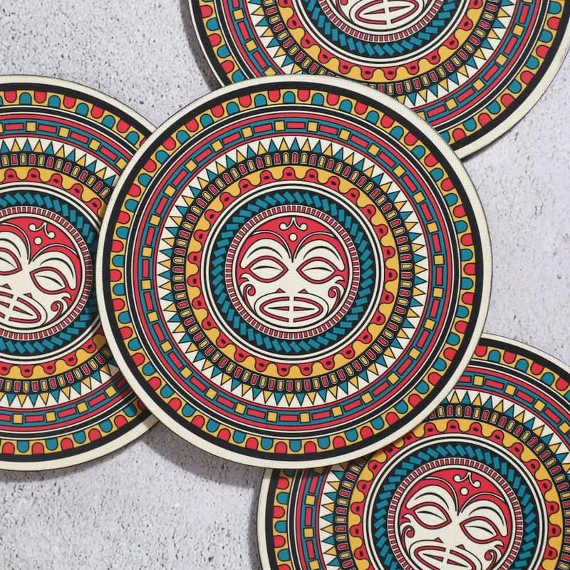 Kila Maori Mandala Trivet - Set Of Four media 1