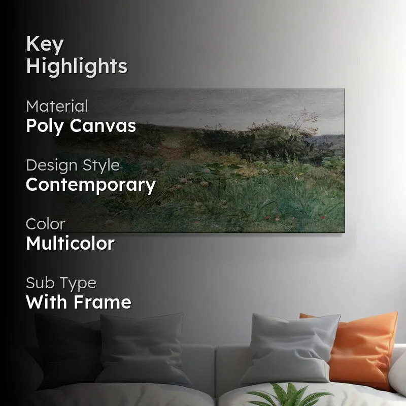 Gilded Waves Poly Canvas Wall Painting media 2