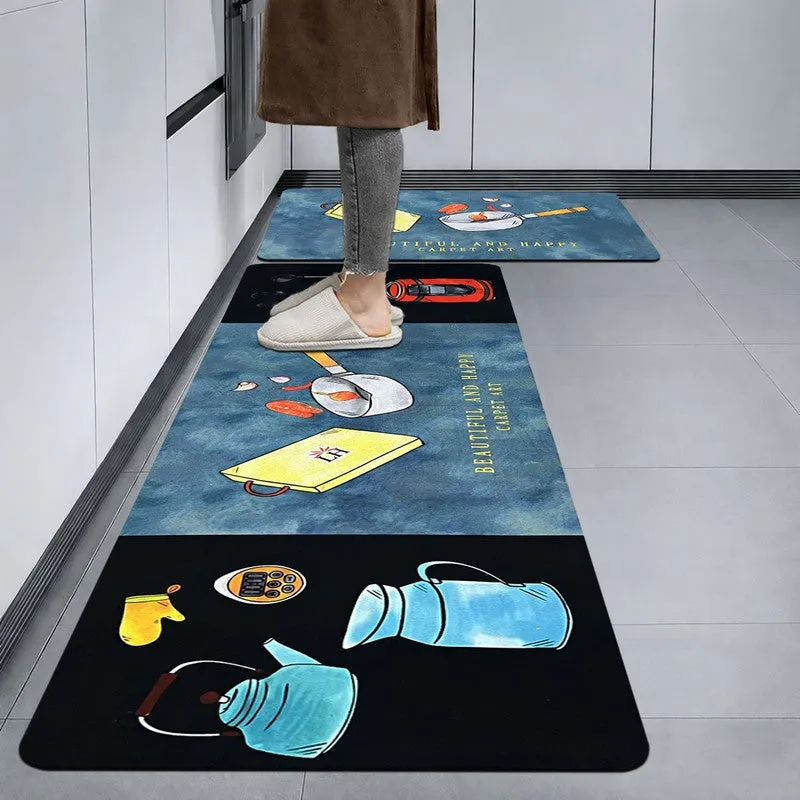KettleCharm Rubber Kitchen Floor Mats - Set of Two media 3