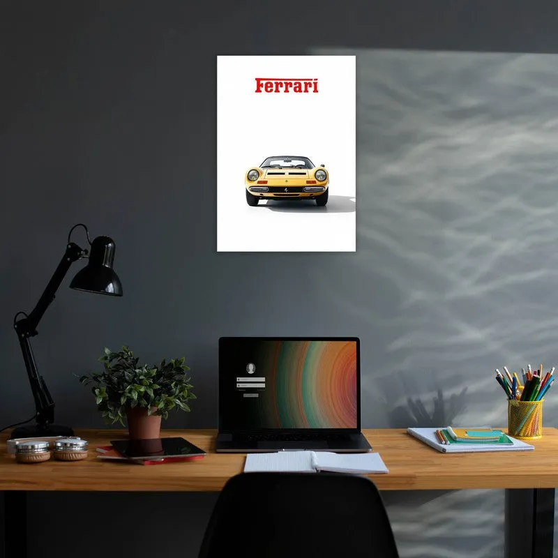 Ferrari Wall Poster - Yellow media 3