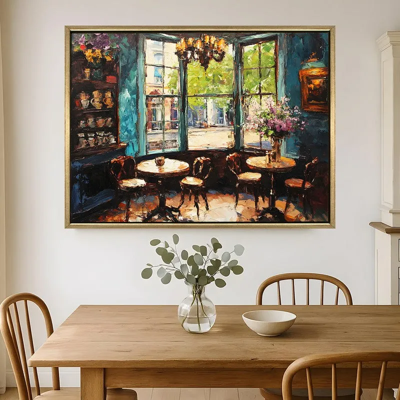 Vintage Parlor Canvas Wall Painting With Frame media 1