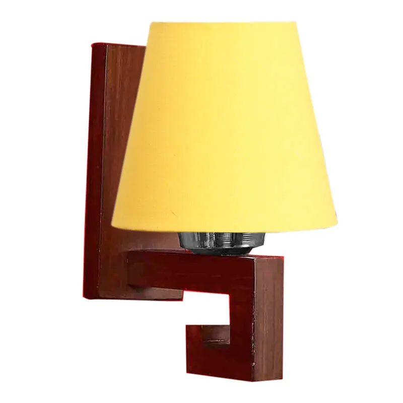 Gul Conical Wooden Wall Lamp media 5