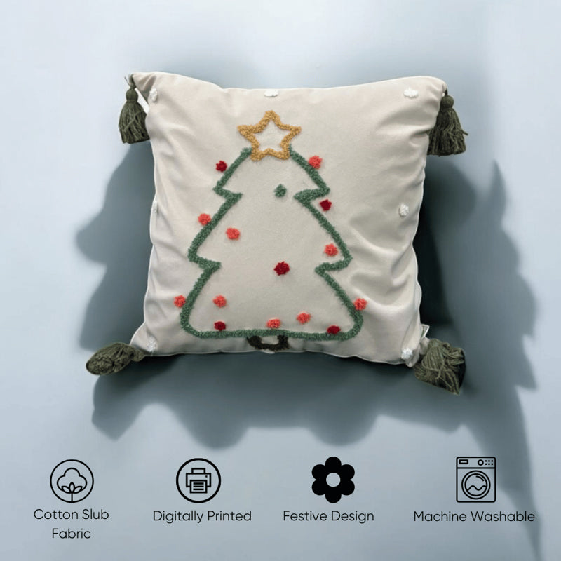 Sassy Spruce Velvet Christmas Cushion Cover media 6